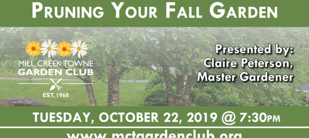 October 22, 2019 Pruning Your Fall Garden