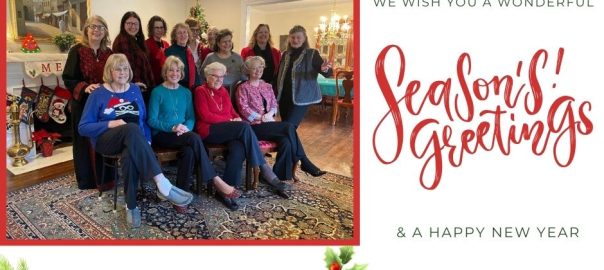 Seasons Greetings group photo from Mill Creek Towne Garden Club