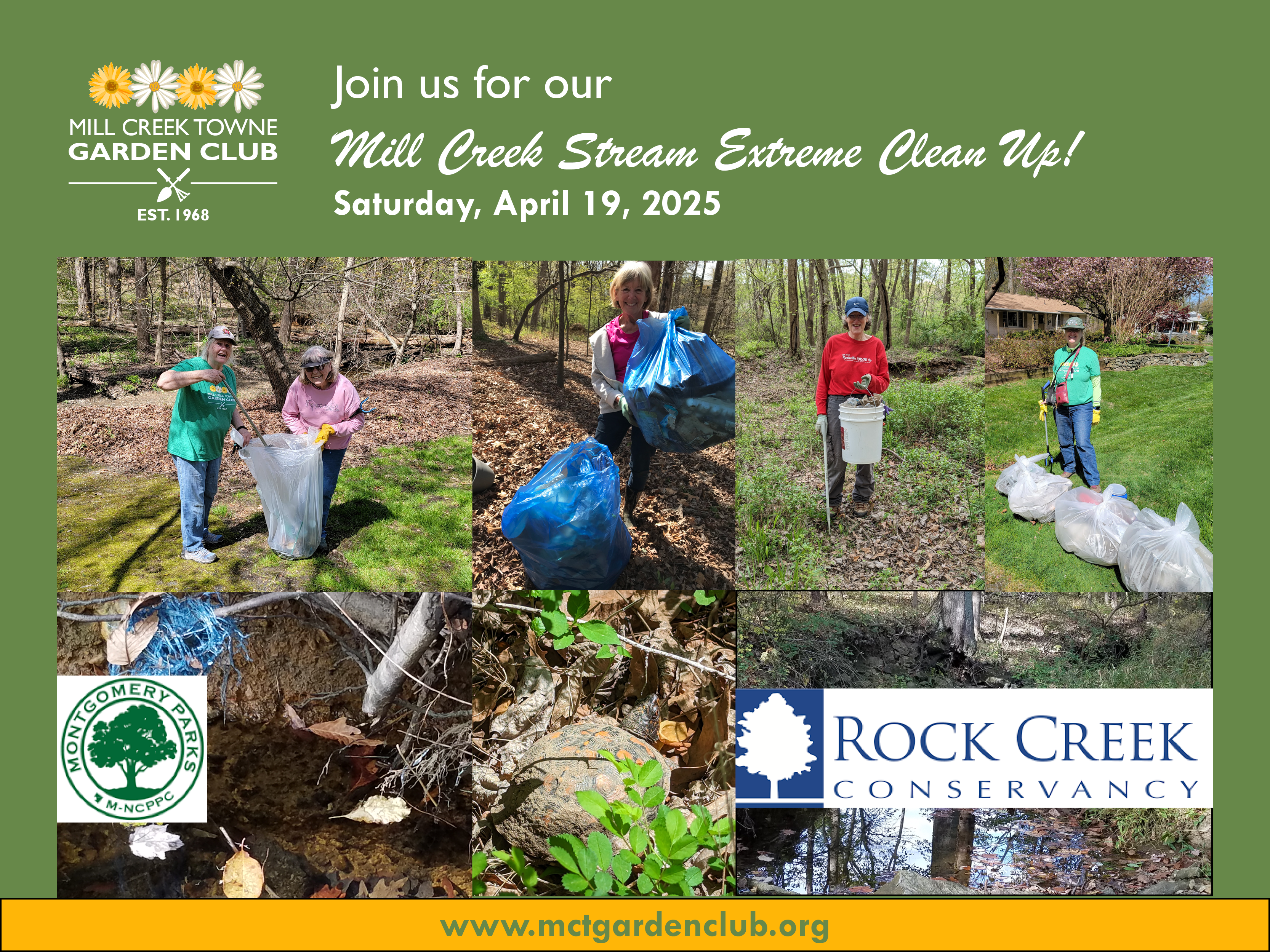 Sat-19Apr2025 Mill Creek Spring Clean Up join us